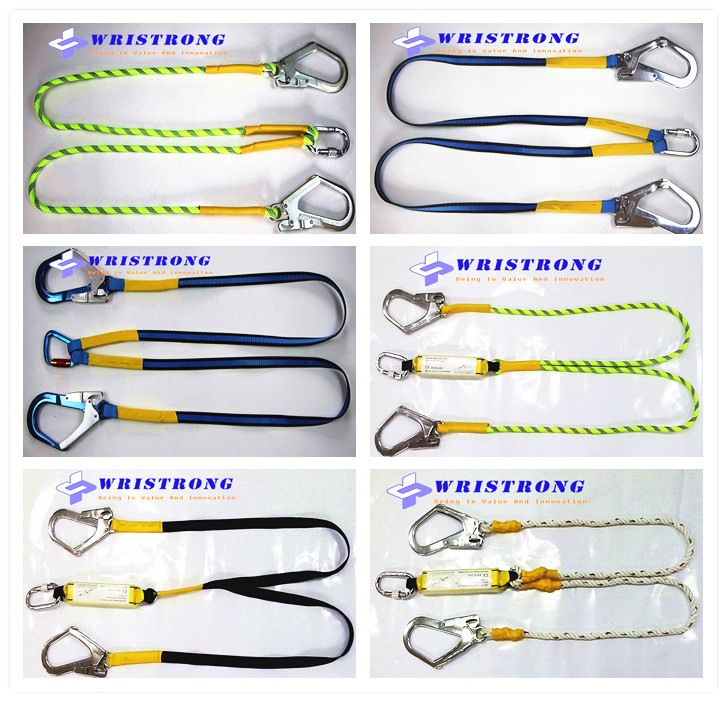 Fall-arrest-lanyard-Safety-harness-safety-lanyard-double-hooks