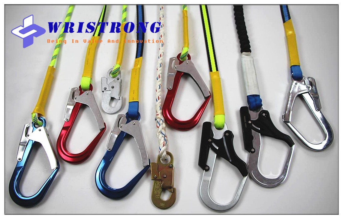 Wristrong-fall-arrest-lanyard-Safety-lanyards-hooks