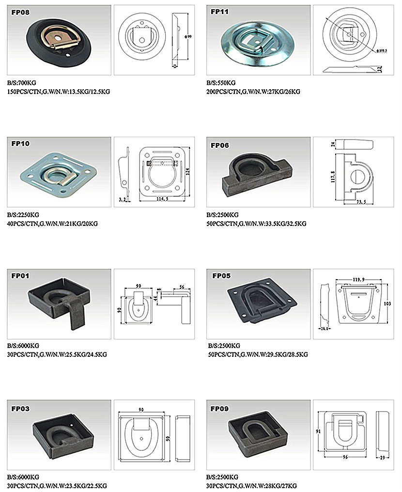 Ratchet-tie-down-strap-end-fittings