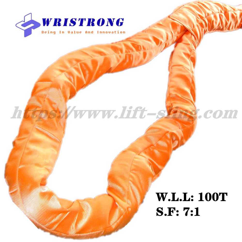 WLL 100T Heavy Duty Round Slings With Eyes – China Lifting Slings